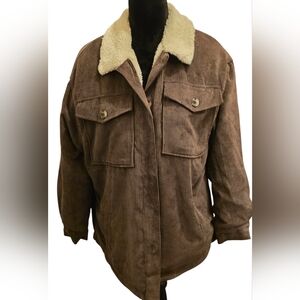 Ashley By 26 International Brown Jacket with Cream Lining